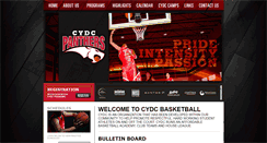 Desktop Screenshot of cydcbasketball.com